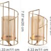 MrMrKura Metal Wire Candle Holder Set of 2