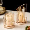 MrMrKura Metal Wire Candle Holder Set of 2