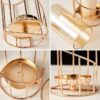 MrMrKura Metal Wire Candle Holder Set of 2