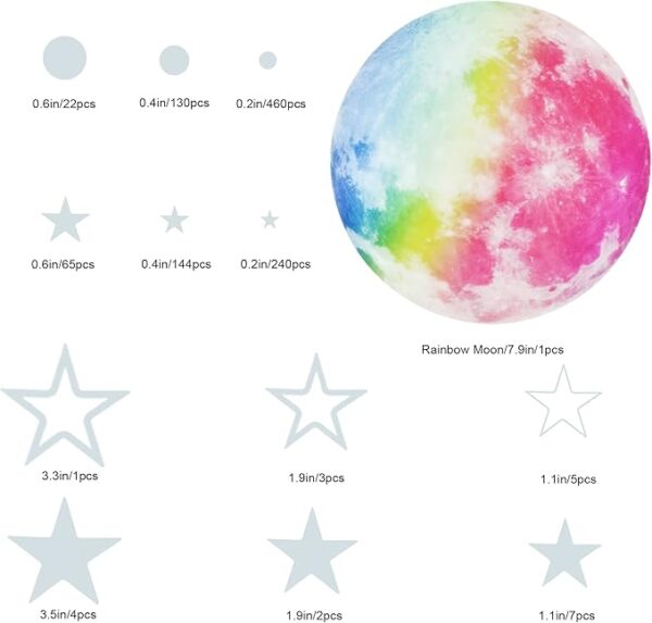 Glow in The Dark Stars for Ceiling,Star