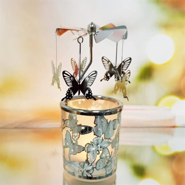 Carousel Candle Rotary Candle Holder Spinning