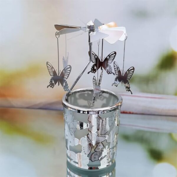 Carousel Candle Rotary Candle Holder Spinning