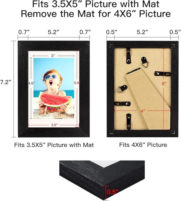 BAIJIALI 4x6 Picture Frame
