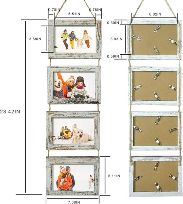 SESEAT 4x6 Wall Hanging Picture Frames Collage
